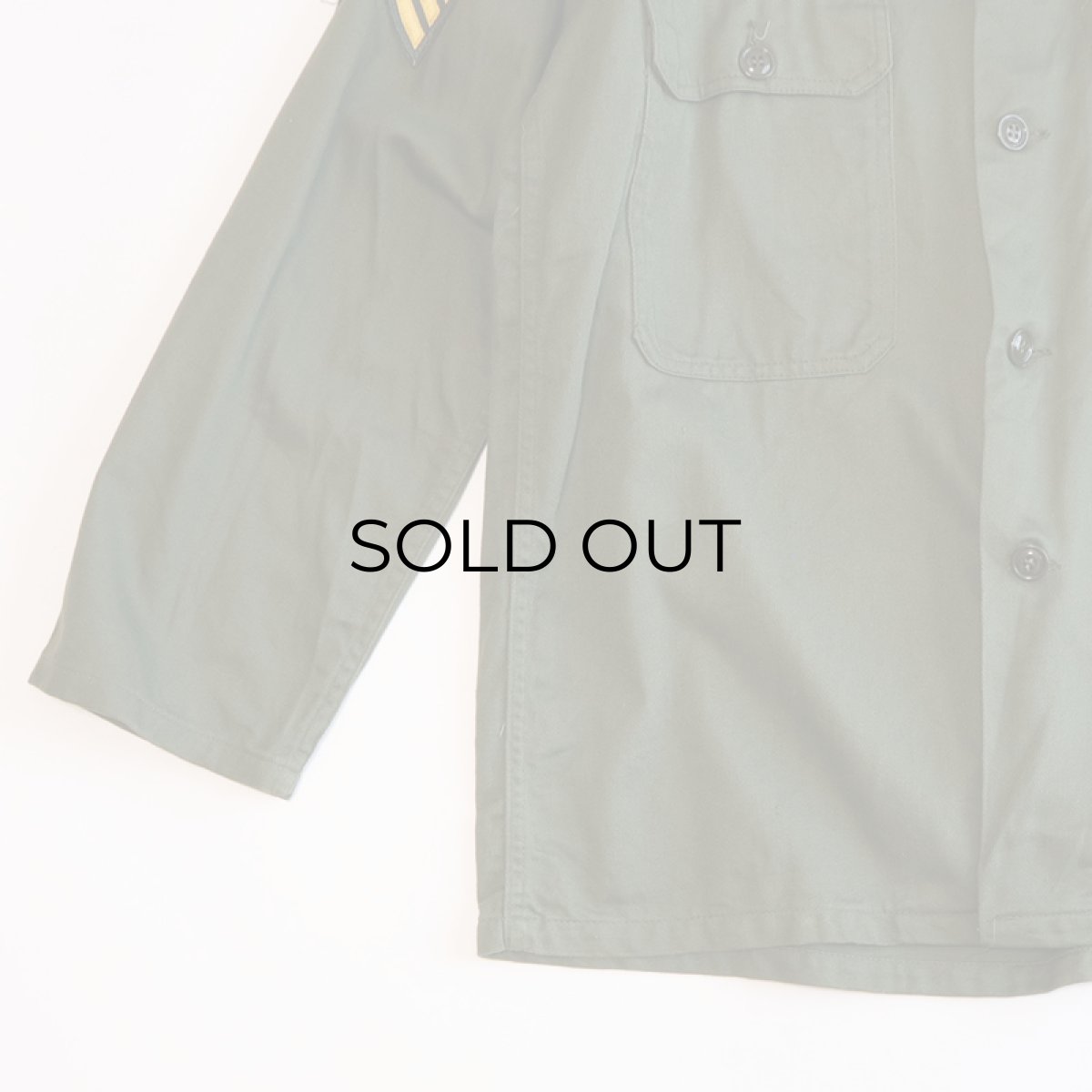 画像5: 60's US ARMY "TROOPER" COTTON SATEEN UTILITY SHIRT JACKET (5)