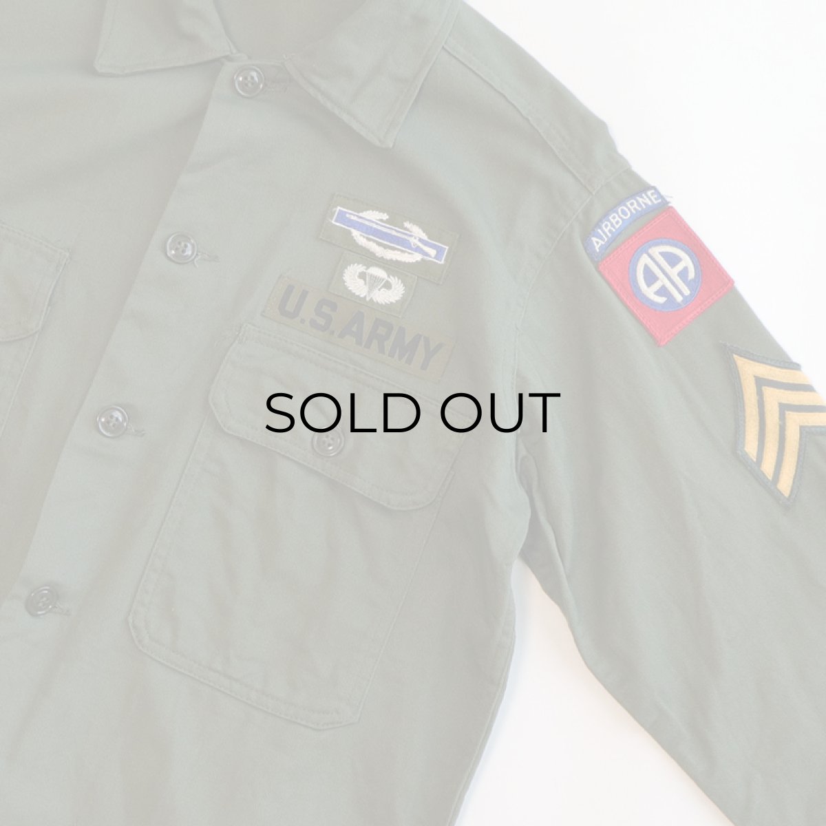 画像3: 60's US ARMY "TROOPER" COTTON SATEEN UTILITY SHIRT JACKET (3)