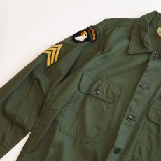 画像4: 60's US ARMY "TROOPER" COTTON SATEEN UTILITY SHIRT JACKET (4)