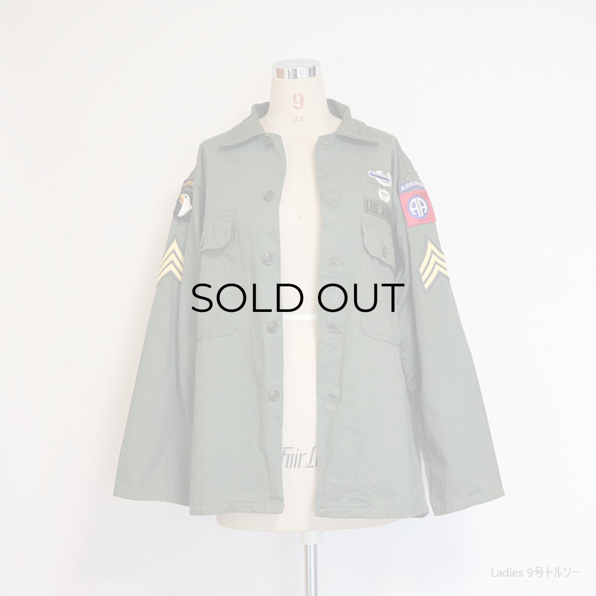 画像8: 60's US ARMY "TROOPER" COTTON SATEEN UTILITY SHIRT JACKET (8)