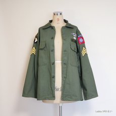 画像8: 60's US ARMY "TROOPER" COTTON SATEEN UTILITY SHIRT JACKET (8)