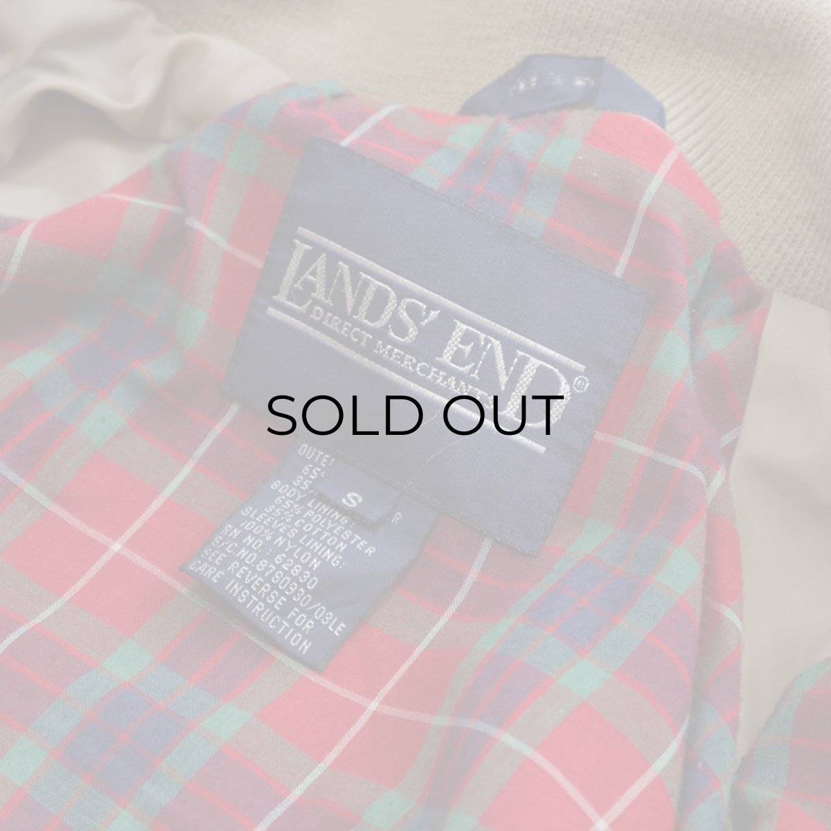 画像6: 80's LANDS' END HARRINGTON ZIP JACKET (6)