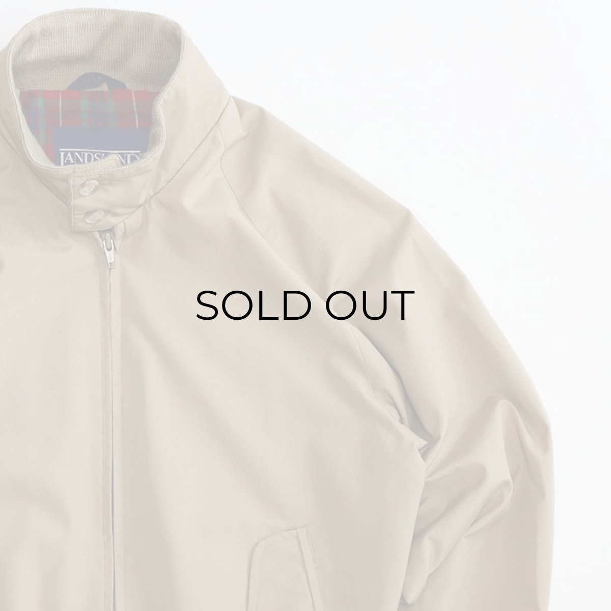 画像4: 80's LANDS' END HARRINGTON ZIP JACKET (4)