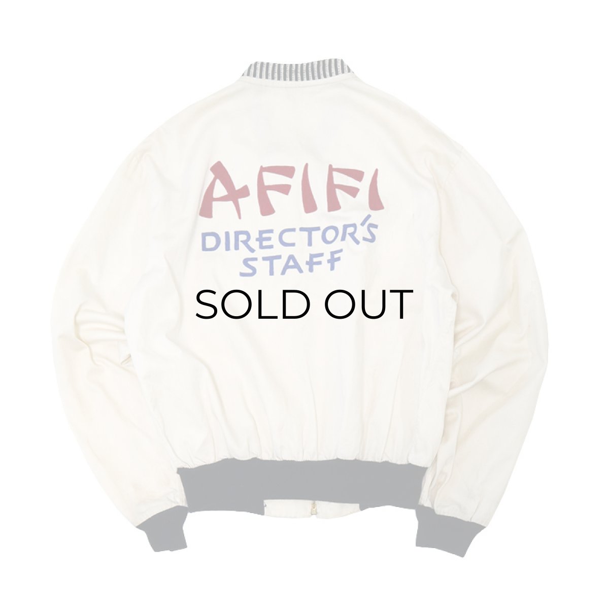 画像2: 50's Buck Skein Brand COTTON SATEEN EMBROIDERED ZIP BLOUSON "AFIFI DIRECTOR'S STAFF" (2)