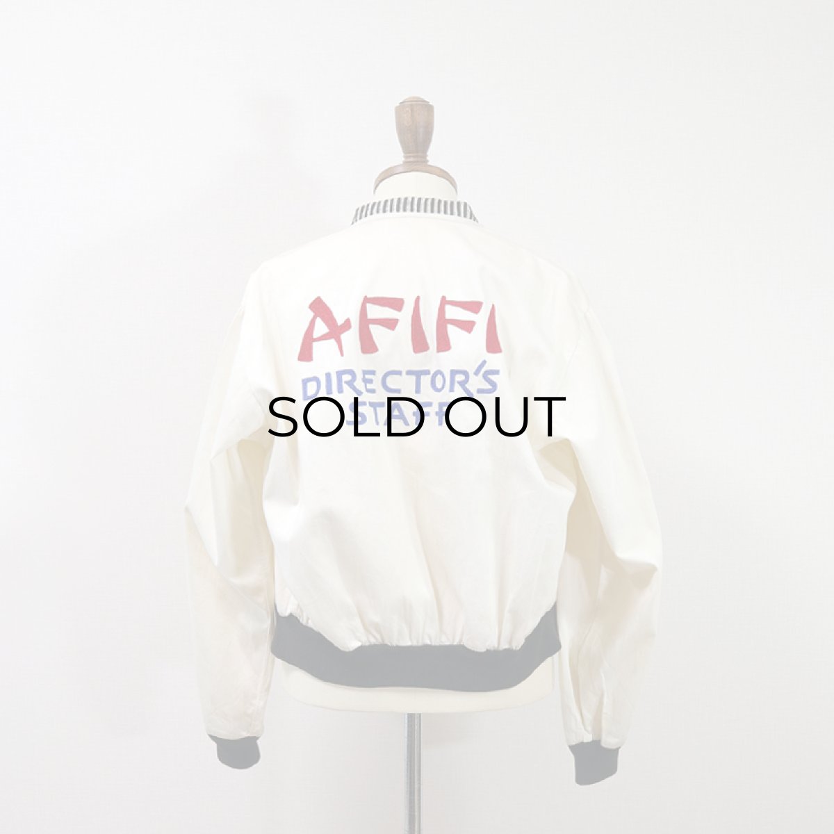 画像12: 50's Buck Skein Brand COTTON SATEEN EMBROIDERED ZIP BLOUSON "AFIFI DIRECTOR'S STAFF" (12)