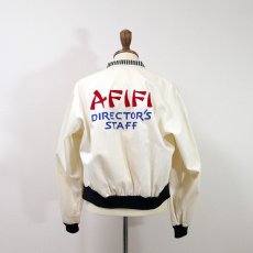 画像12: 50's Buck Skein Brand COTTON SATEEN EMBROIDERED ZIP BLOUSON "AFIFI DIRECTOR'S STAFF" (12)