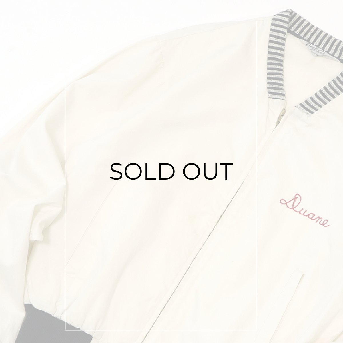 画像3: 50's Buck Skein Brand COTTON SATEEN EMBROIDERED ZIP BLOUSON "AFIFI DIRECTOR'S STAFF" (3)