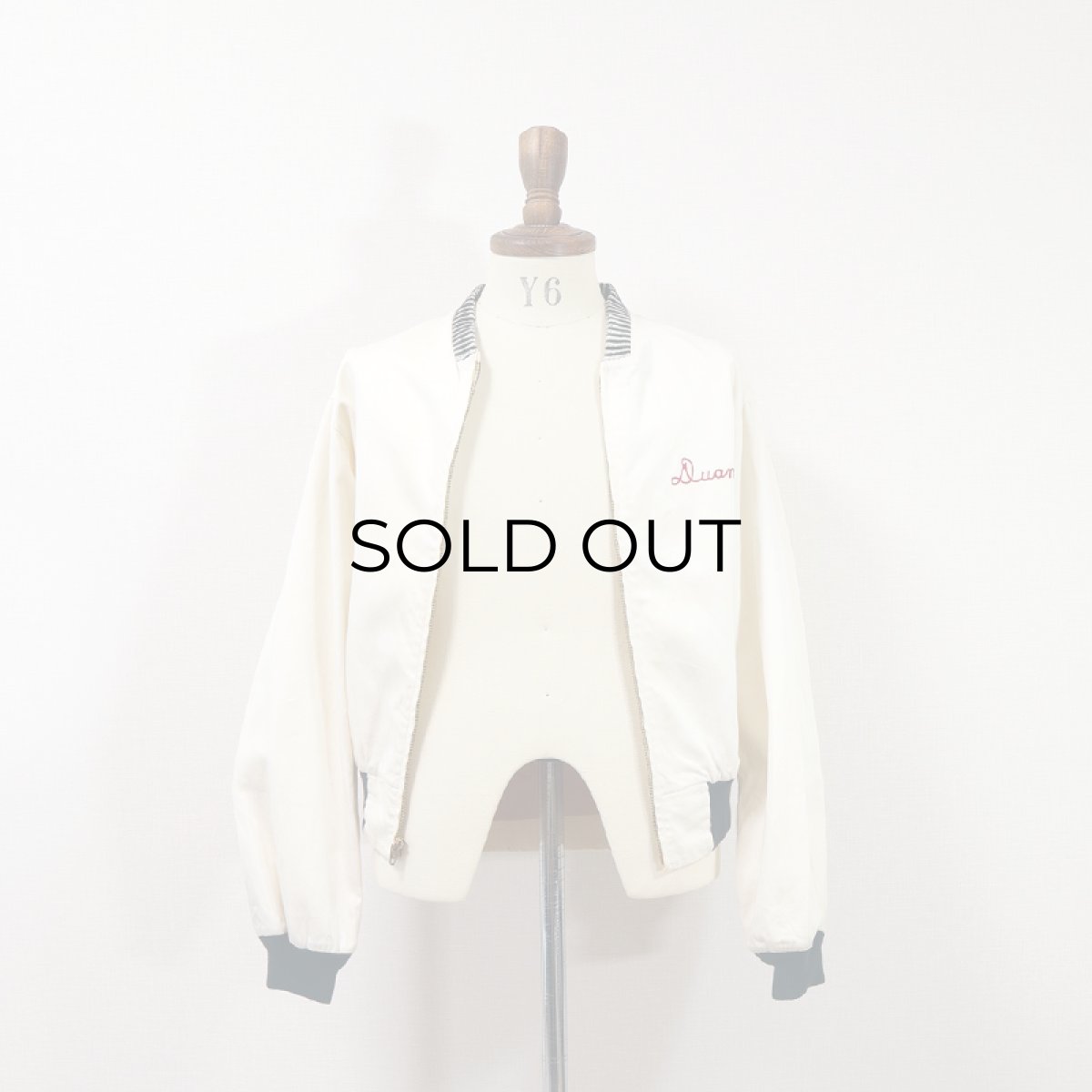 画像11: 50's Buck Skein Brand COTTON SATEEN EMBROIDERED ZIP BLOUSON "AFIFI DIRECTOR'S STAFF" (11)