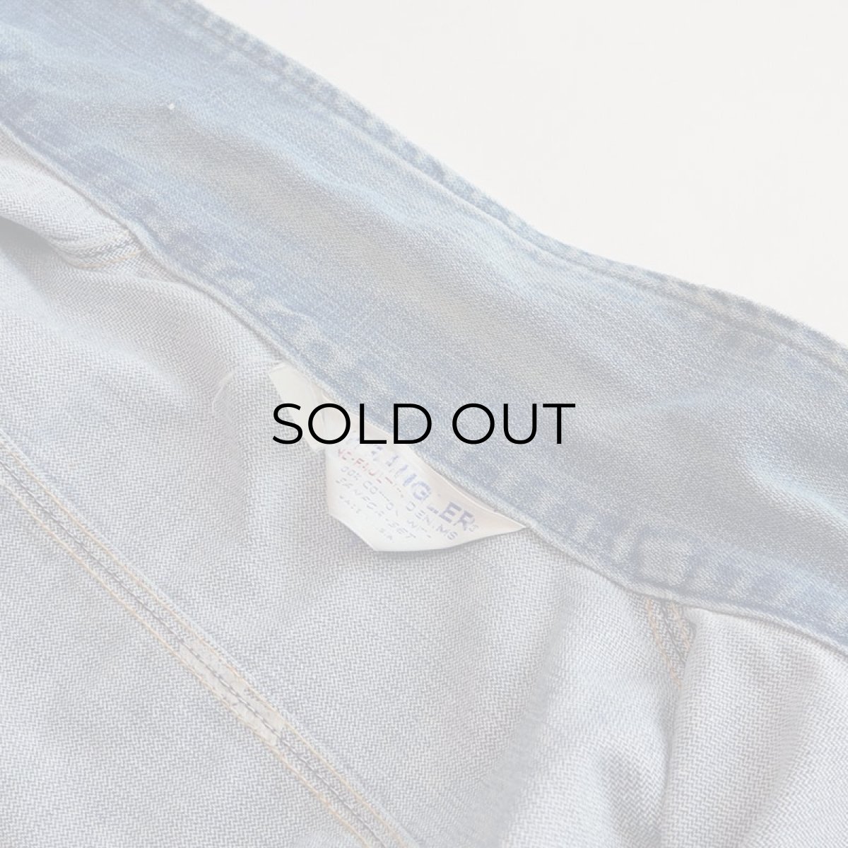 画像10: 80's WRANGLER COTTON DENIM 4P TRUCKER JACKET (10)