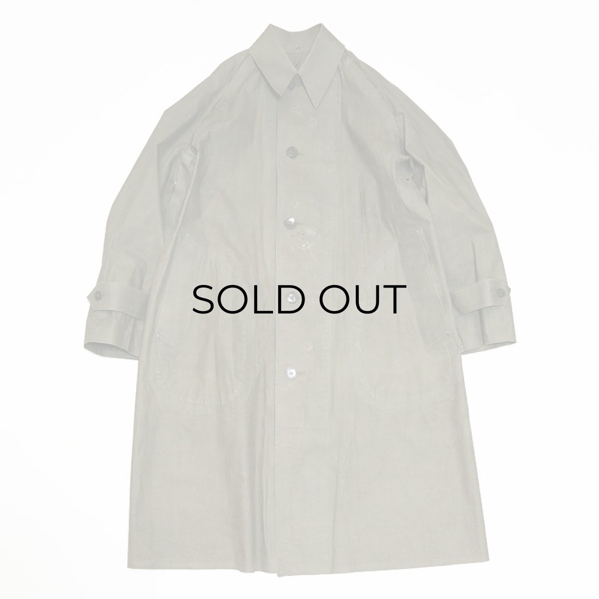 画像1: 40's US ARMY RUBBER COATED SYNTHETIC RAINCOAT (1)