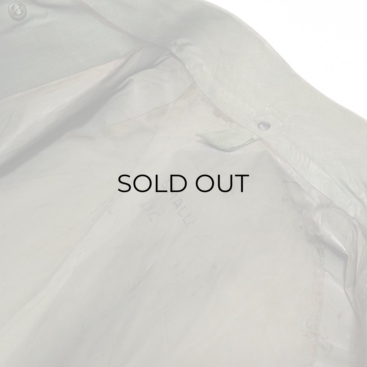 画像5: 40's US ARMY RUBBER COATED SYNTHETIC RAINCOAT (5)