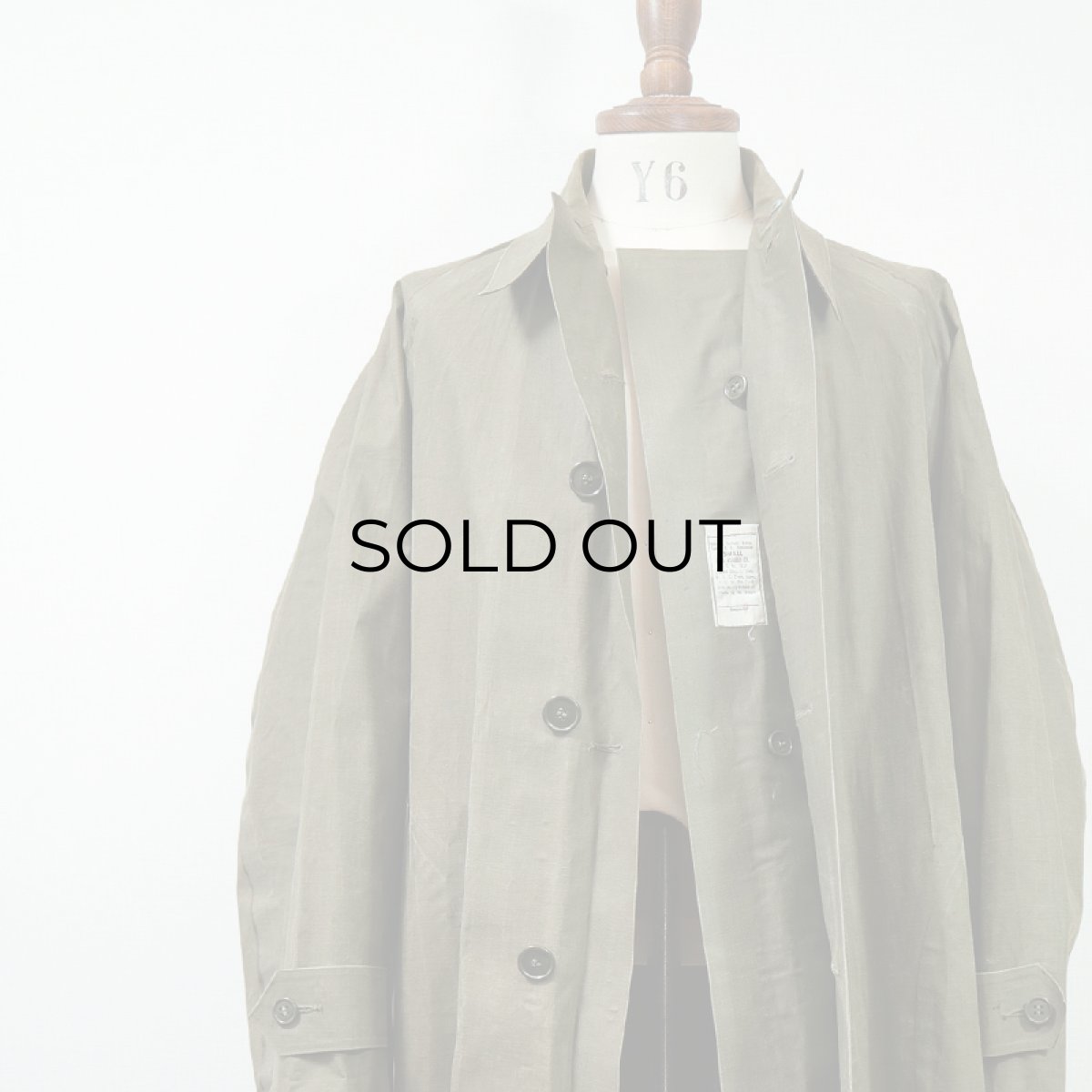 画像14: 40's US ARMY RUBBER COATED SYNTHETIC RAINCOAT (14)