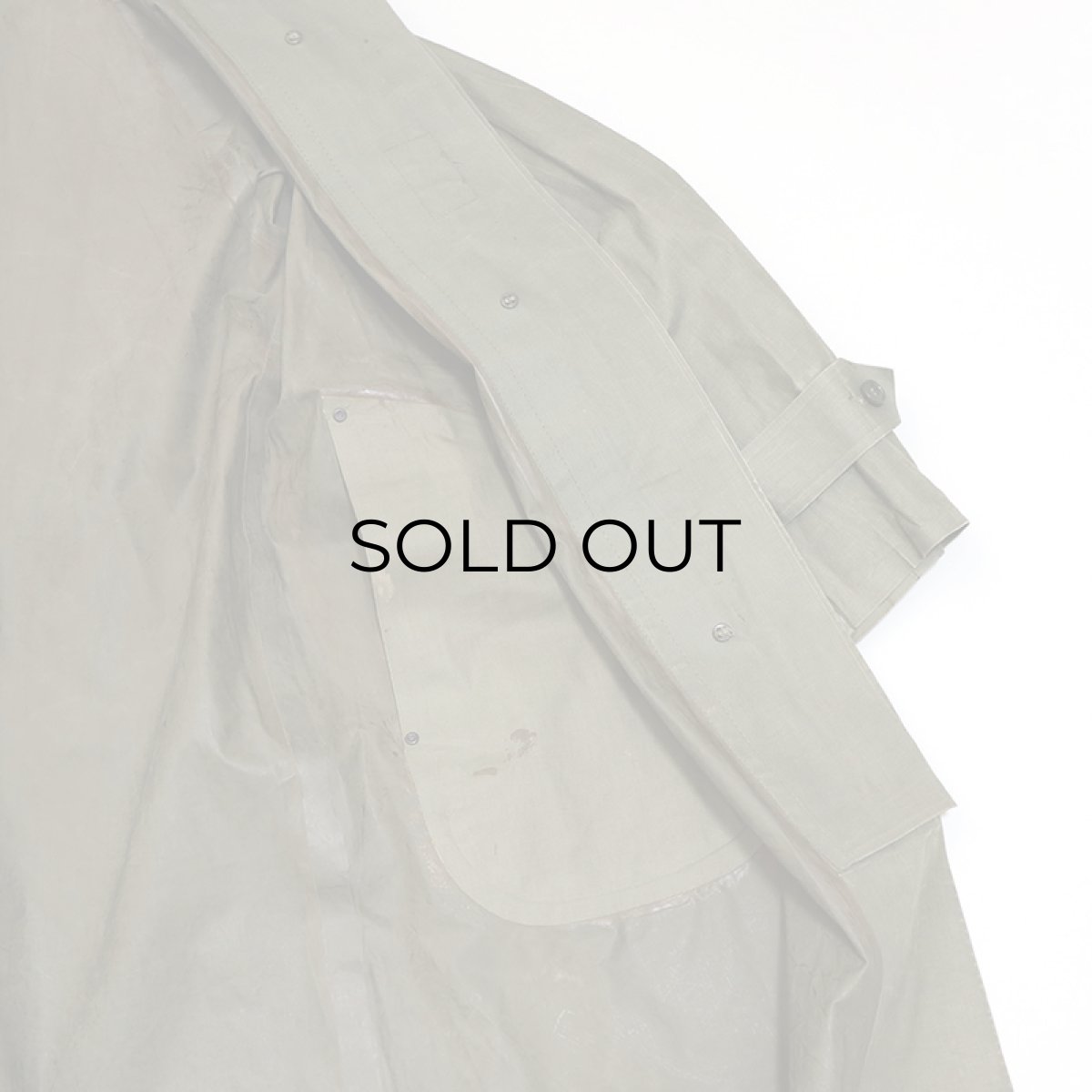 画像10: 40's US ARMY RUBBER COATED SYNTHETIC RAINCOAT (10)