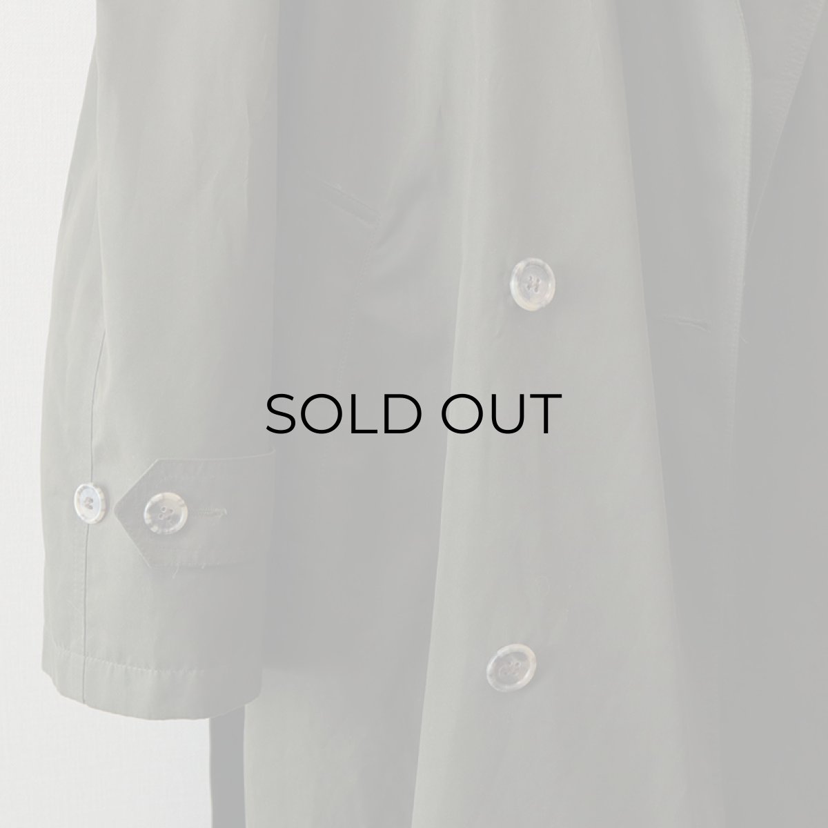 画像9: OLD UNKNOWN BRAND PEACH SKIN W-BREASTED OVER COAT (9)