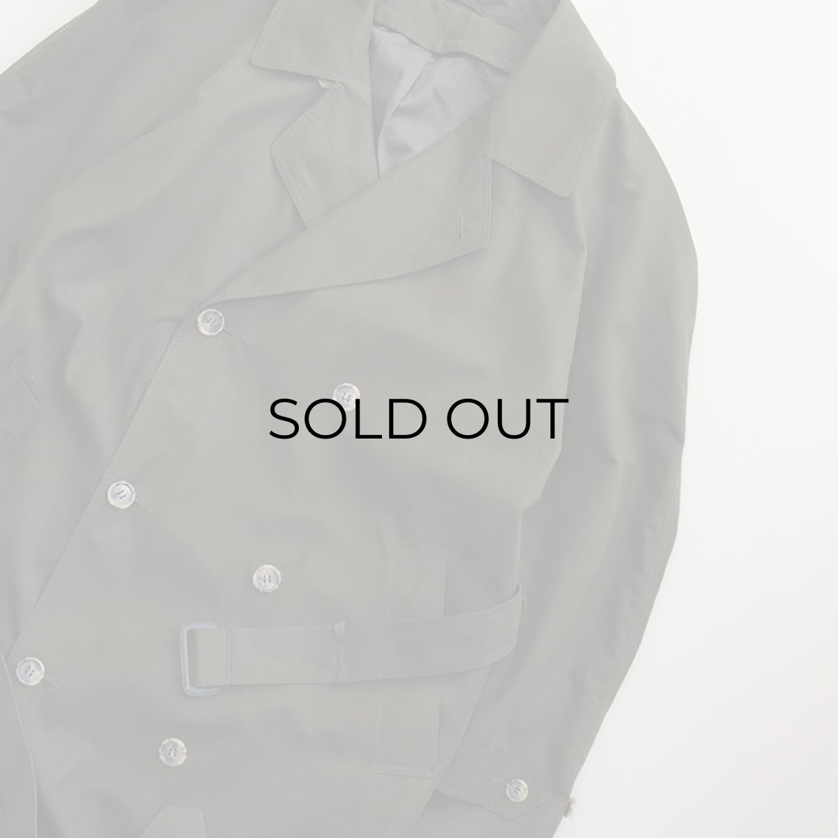 画像10: OLD UNKNOWN BRAND PEACH SKIN W-BREASTED OVER COAT (10)