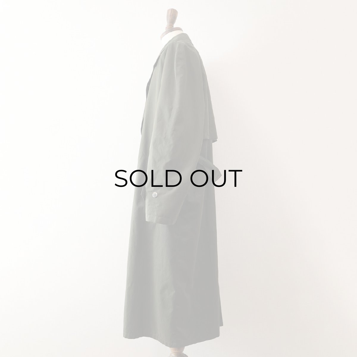 画像4: OLD UNKNOWN BRAND PEACH SKIN W-BREASTED OVER COAT (4)