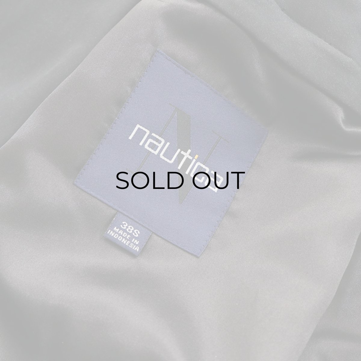 画像14: 90's nautica PEACH SKIN W-BREASTED OVER COAT with LINER (14)