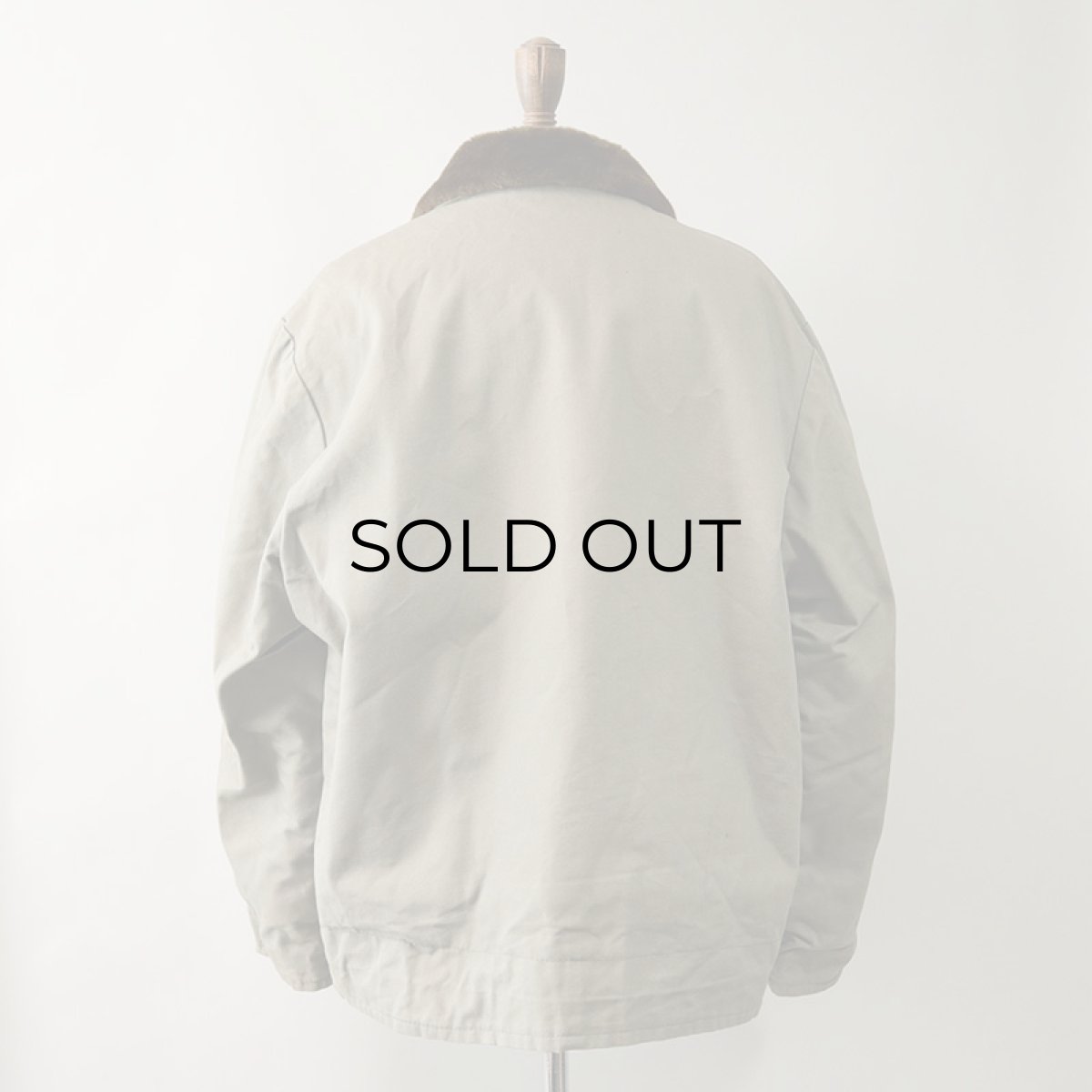 画像4: 〜70's MONTGOMERY WARD COTTON CANVAS BOA LINING N-1 style DECK JACKET "MINT CONDITION" (4)