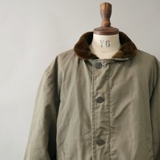 画像5: 〜70's MONTGOMERY WARD COTTON CANVAS BOA LINING N-1 style DECK JACKET "MINT CONDITION" (5)