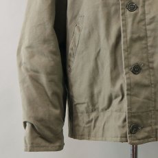 画像6: 〜70's MONTGOMERY WARD COTTON CANVAS BOA LINING N-1 style DECK JACKET "MINT CONDITION" (6)