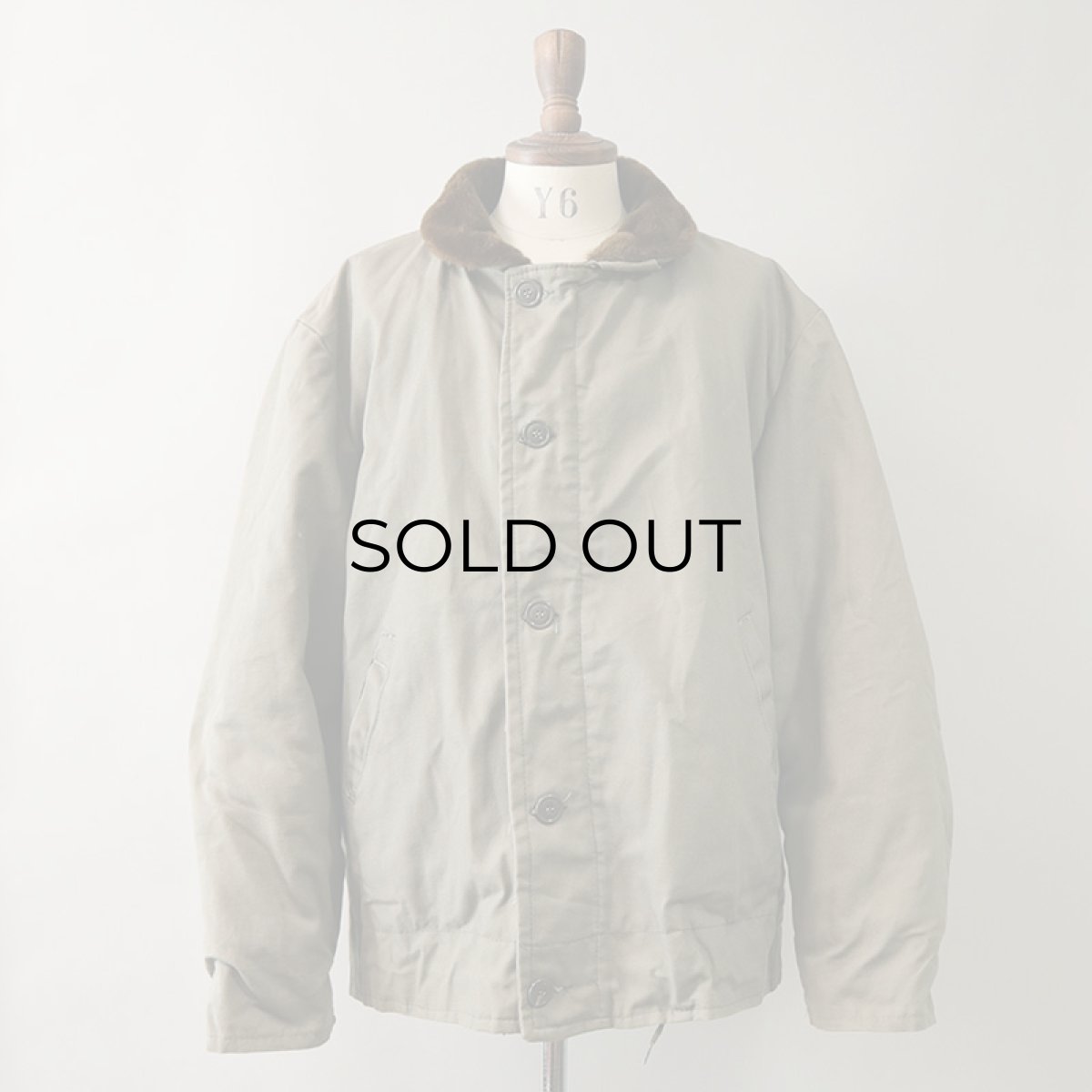 画像1: 〜70's MONTGOMERY WARD COTTON CANVAS BOA LINING N-1 style DECK JACKET "MINT CONDITION" (1)