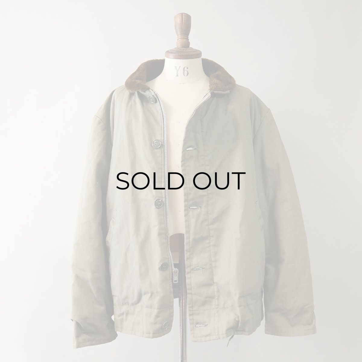 画像2: 〜70's MONTGOMERY WARD COTTON CANVAS BOA LINING N-1 style DECK JACKET "MINT CONDITION" (2)