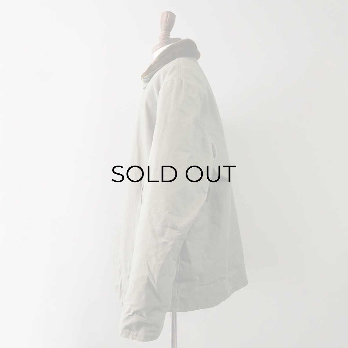 画像3: 〜70's MONTGOMERY WARD COTTON CANVAS BOA LINING N-1 style DECK JACKET "MINT CONDITION" (3)