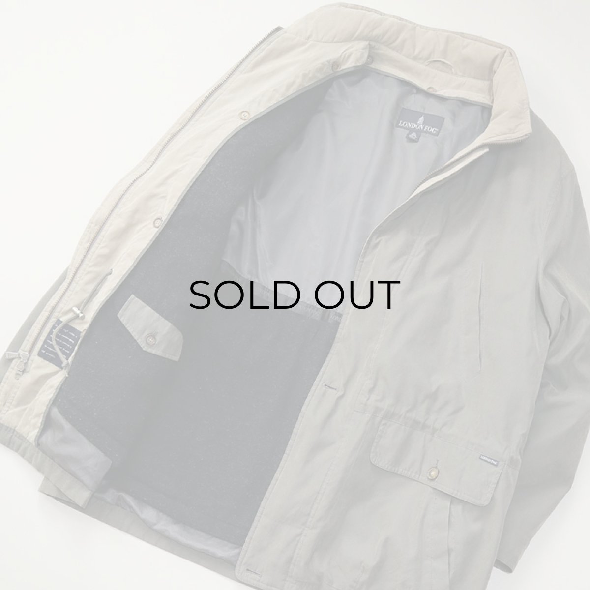 画像9: LONDON FOG FAKE SUEDE ZIP HALF COAT with PADDING LINER (9)