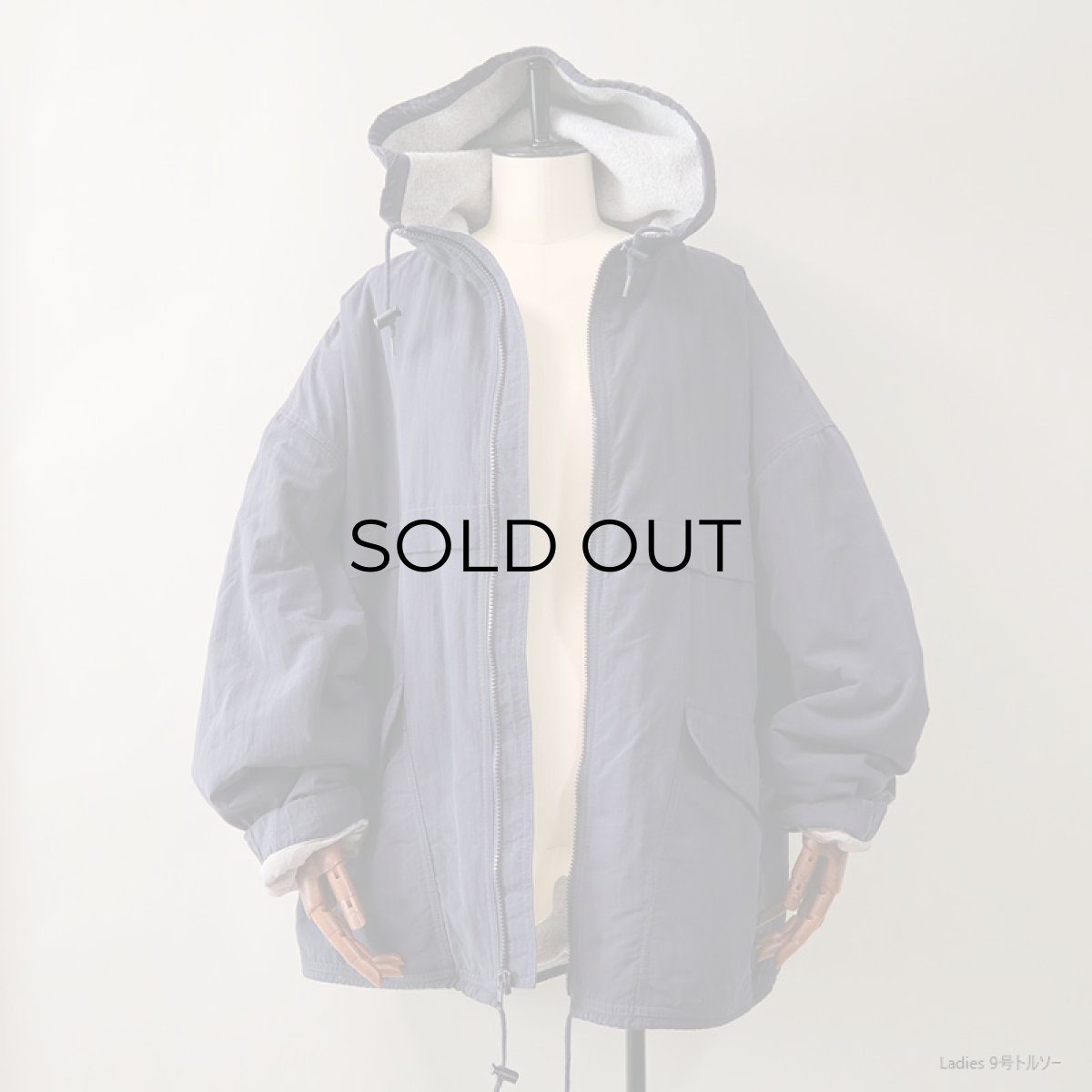 画像5: 90's-00's Eddie Bauer NYLON FLEECE LINING ZIP HOODED JACKET (5)