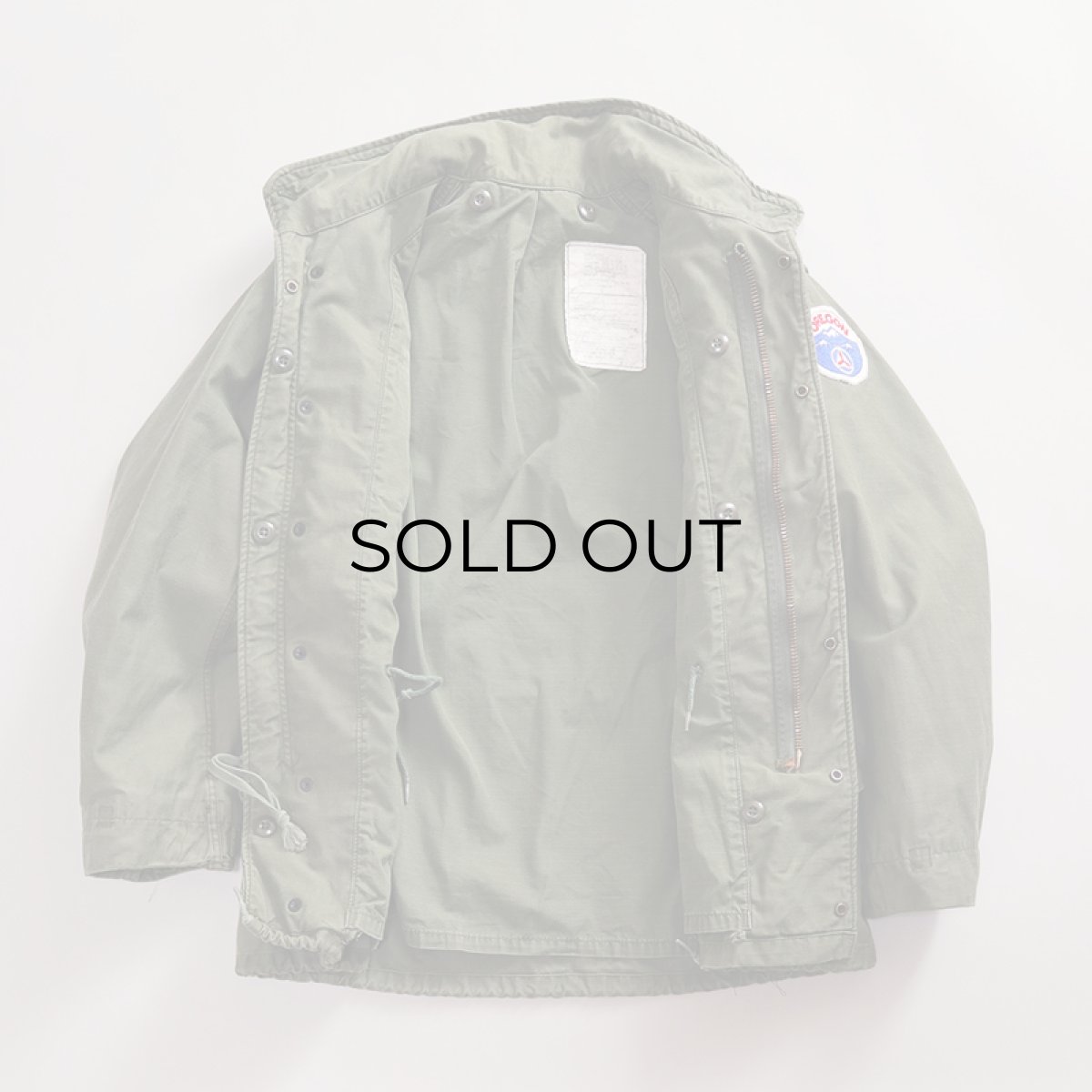 画像10: 80's US CIVIL AIR PATROL M-65 COTTON NYLON FIELD JACKET with WAPPEN 【SMALL-SHORT】 (10)