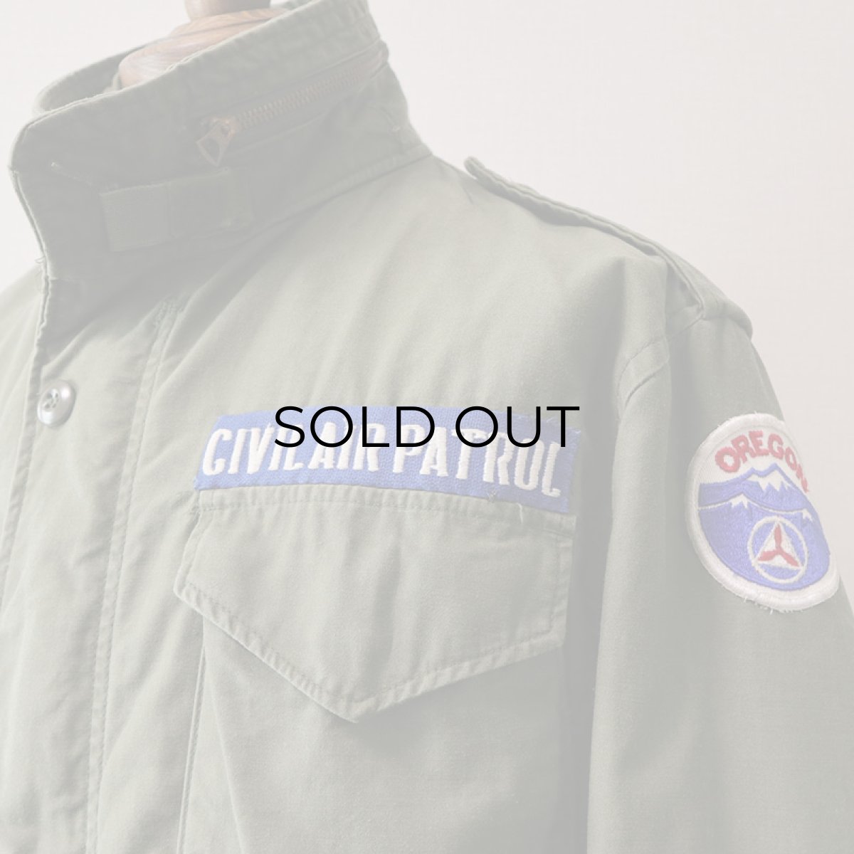 画像6: 80's US CIVIL AIR PATROL M-65 COTTON NYLON FIELD JACKET with WAPPEN 【SMALL-SHORT】 (6)