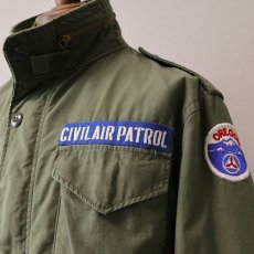 画像6: 80's US CIVIL AIR PATROL M-65 COTTON NYLON FIELD JACKET with WAPPEN 【SMALL-SHORT】 (6)