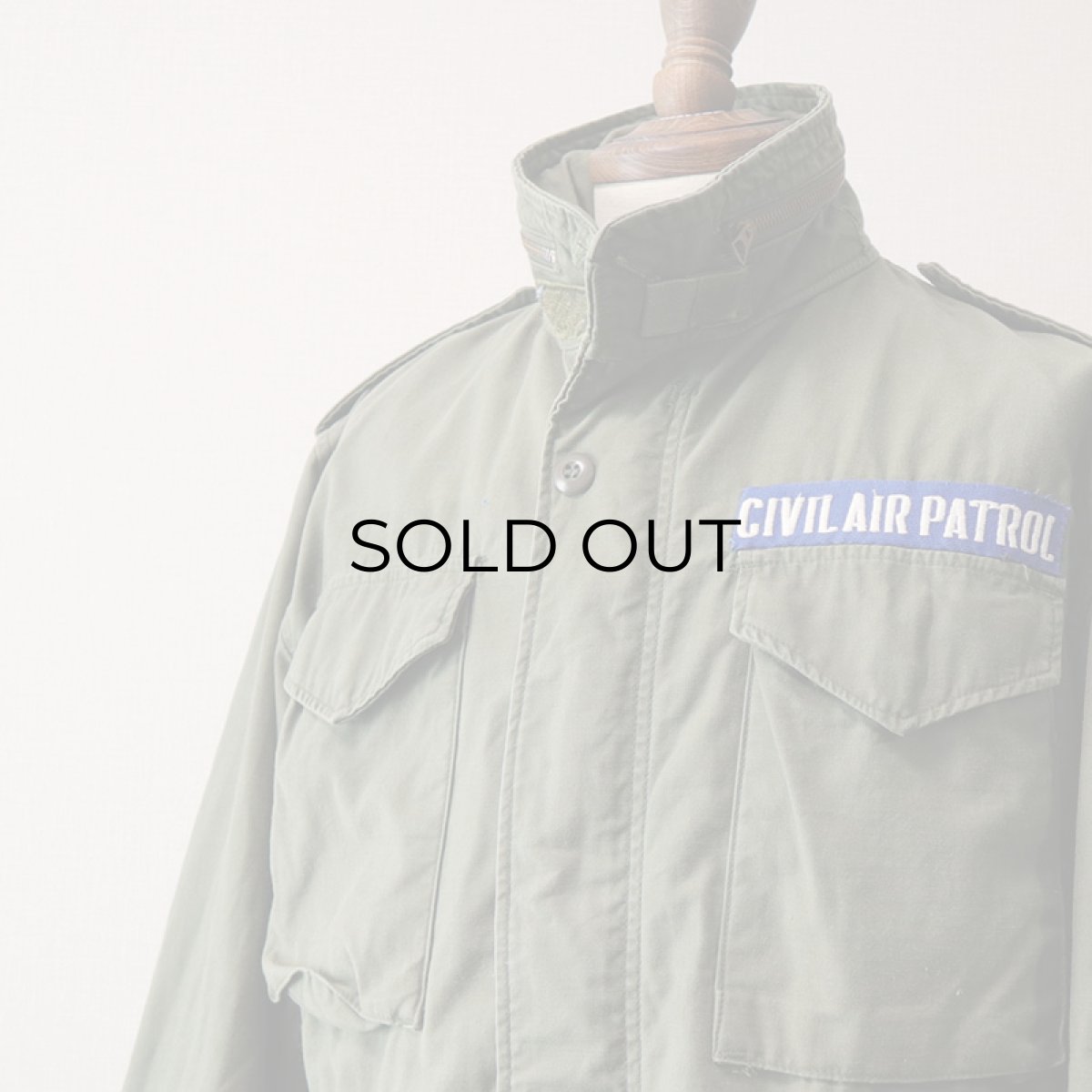 画像5: 80's US CIVIL AIR PATROL M-65 COTTON NYLON FIELD JACKET with WAPPEN 【SMALL-SHORT】 (5)