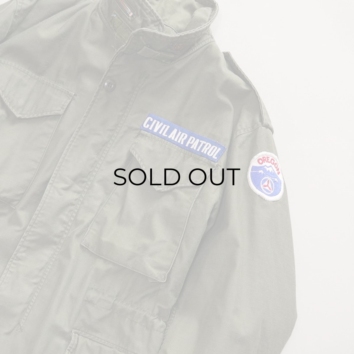 画像12: 80's US CIVIL AIR PATROL M-65 COTTON NYLON FIELD JACKET with WAPPEN 【SMALL-SHORT】 (12)