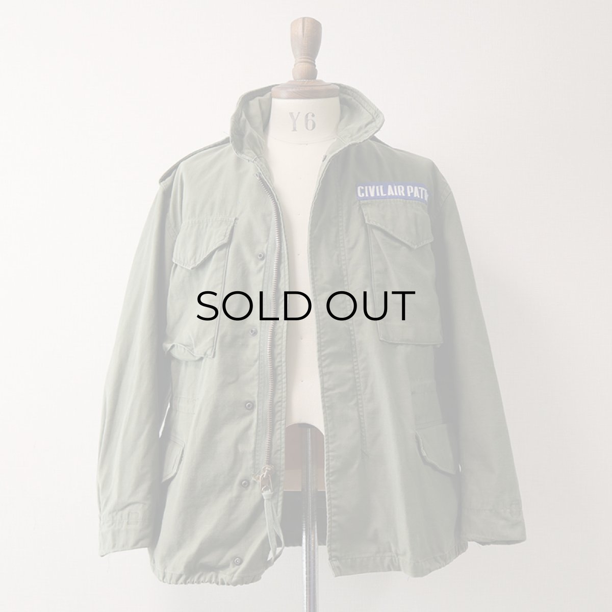 画像4: 80's US CIVIL AIR PATROL M-65 COTTON NYLON FIELD JACKET with WAPPEN 【SMALL-SHORT】 (4)