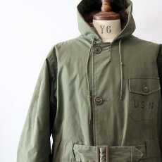 画像17: 40's US NAVY N-2 COTTON ALPACA LINING HOODED DECK COAT (17)