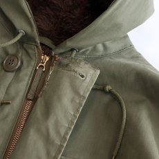 画像6: 40's US NAVY N-2 COTTON ALPACA LINING HOODED DECK COAT (6)