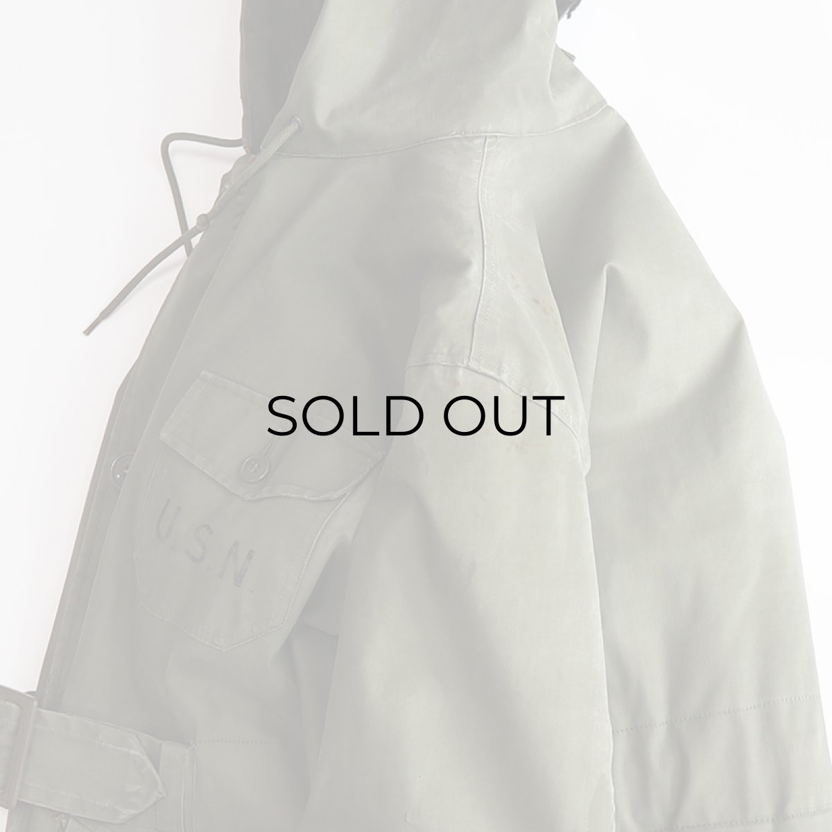 画像7: 40's US NAVY N-2 COTTON ALPACA LINING HOODED DECK COAT (7)