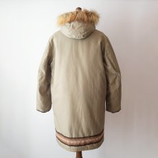画像19: 80's Kelsey Trail COTTON NYLON HOODED PADDED ZIP ESKIMO COAT (19)
