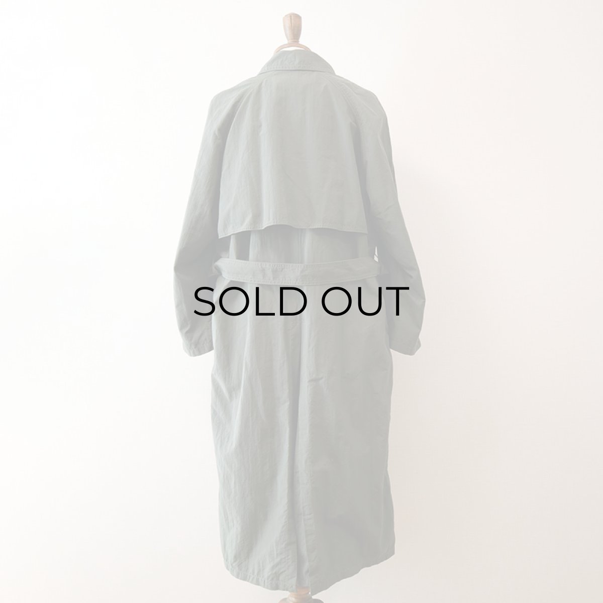 画像5: OLD UNKNOWN BRAND NYLON W-BREASTED OVER COAT (5)