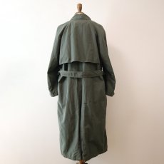 画像5: OLD UNKNOWN BRAND NYLON W-BREASTED OVER COAT (5)