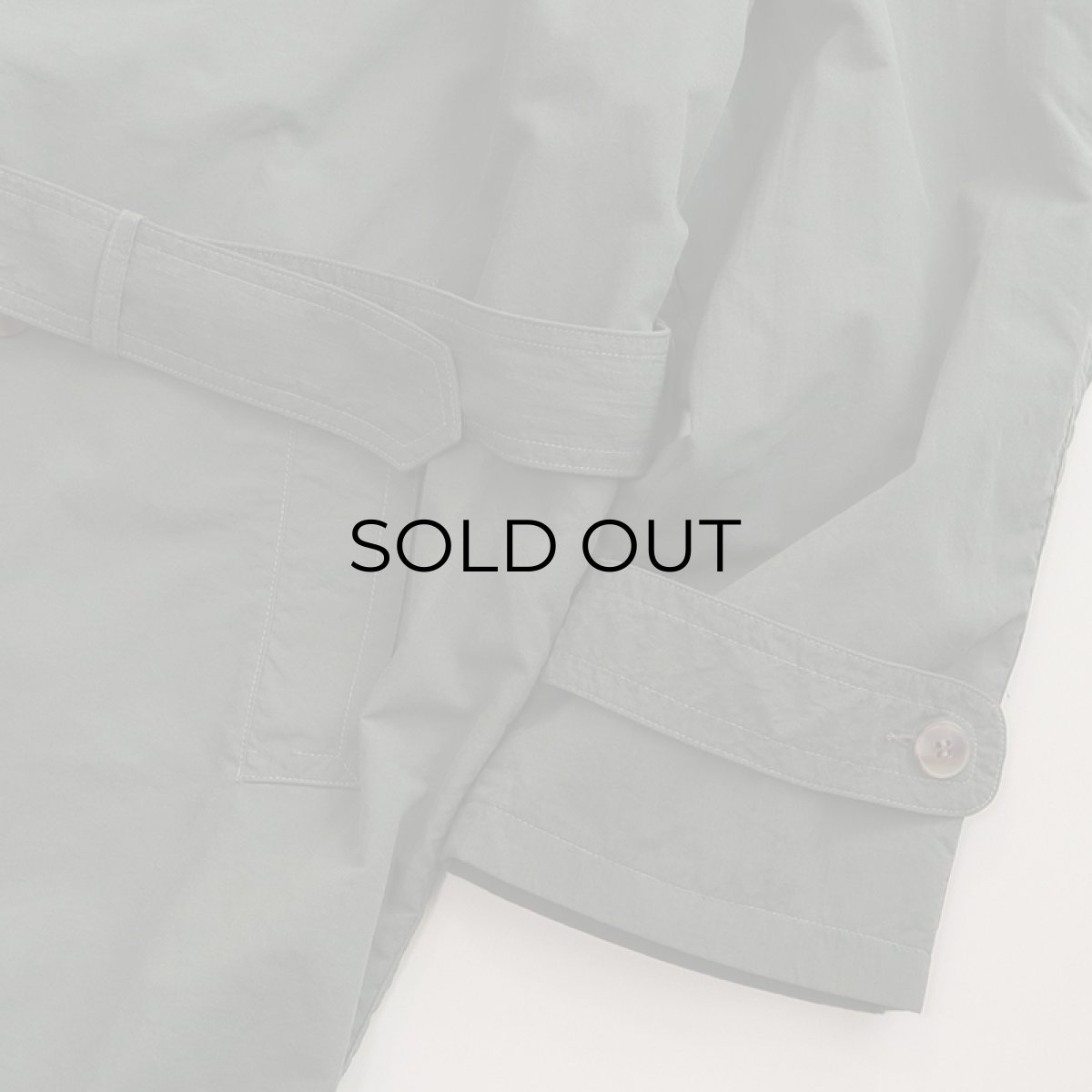 画像16: OLD UNKNOWN BRAND NYLON W-BREASTED OVER COAT (16)