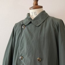 画像8: OLD UNKNOWN BRAND NYLON W-BREASTED OVER COAT (8)