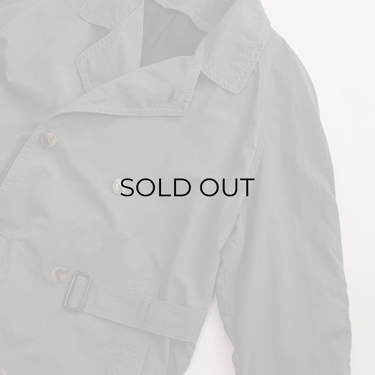 画像10: OLD UNKNOWN BRAND NYLON W-BREASTED OVER COAT (10)