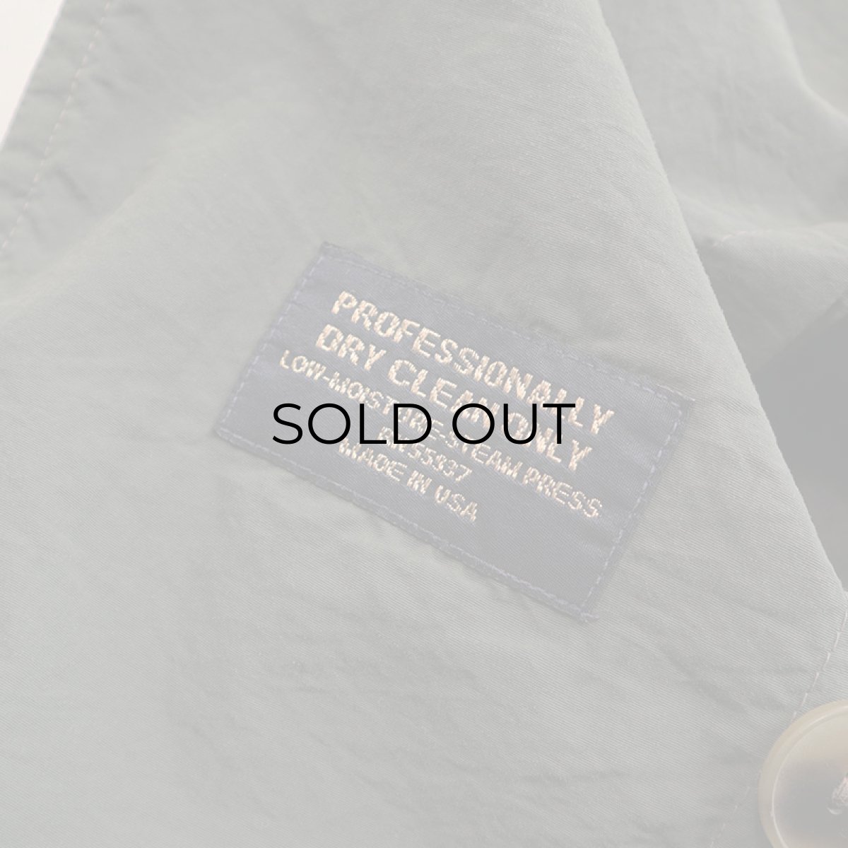 画像18: OLD UNKNOWN BRAND NYLON W-BREASTED OVER COAT (18)