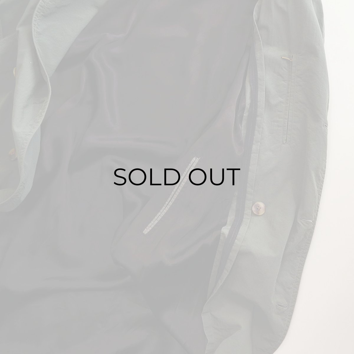 画像12: OLD UNKNOWN BRAND NYLON W-BREASTED OVER COAT (12)