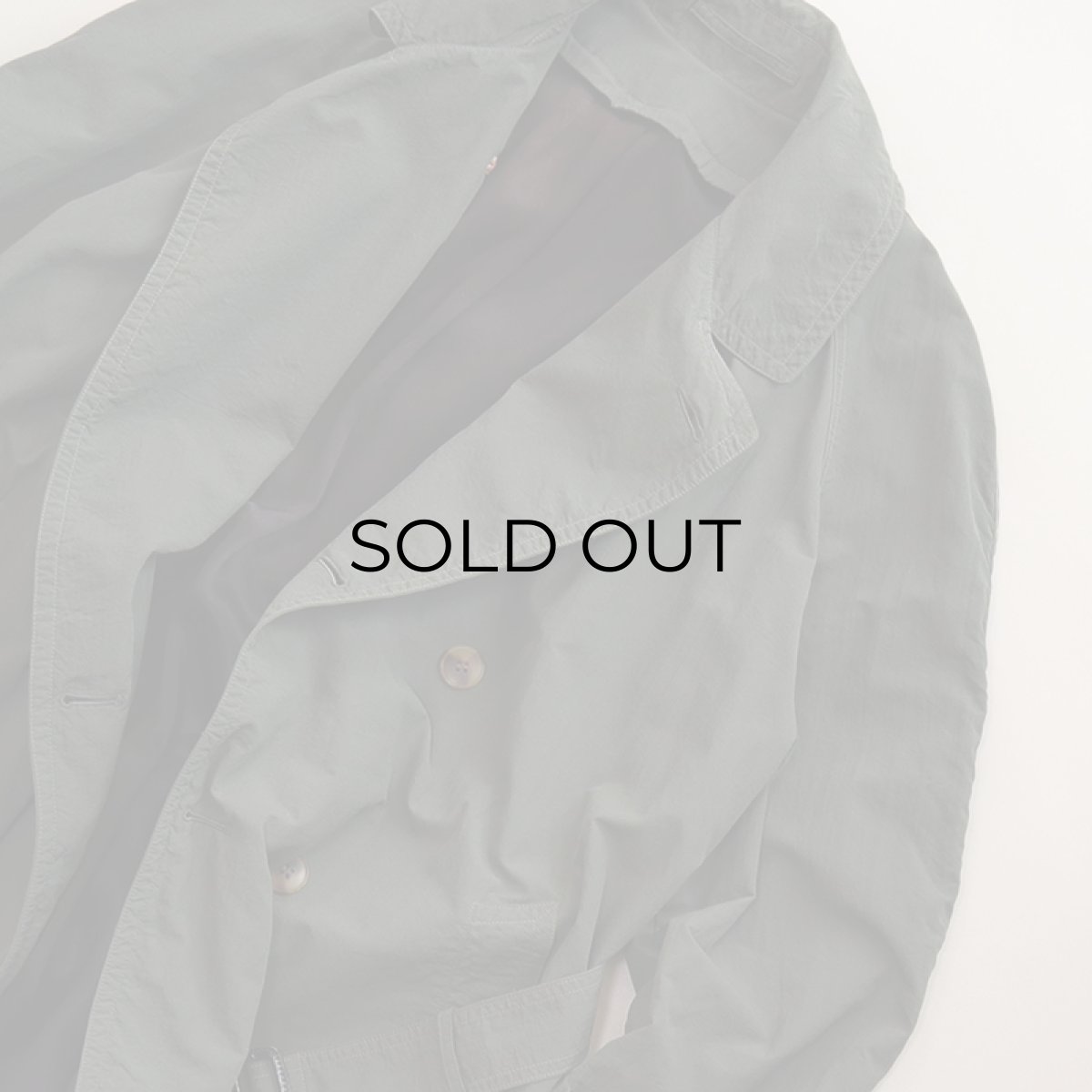 画像11: OLD UNKNOWN BRAND NYLON W-BREASTED OVER COAT (11)