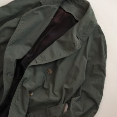 画像11: OLD UNKNOWN BRAND NYLON W-BREASTED OVER COAT (11)