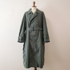 画像2: OLD UNKNOWN BRAND NYLON W-BREASTED OVER COAT (2)