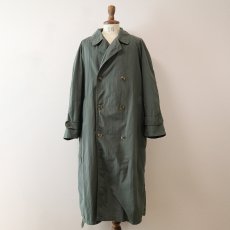 画像3: OLD UNKNOWN BRAND NYLON W-BREASTED OVER COAT (3)